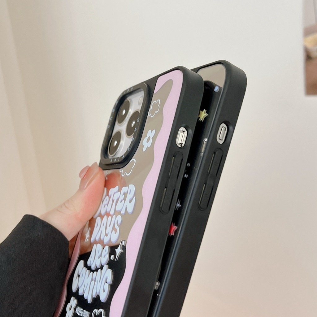 Ốp Điện Thoại tpu Mềm Tráng Gương Chống Trầy Xước Chống Rơi Hình Chữ Tiếng Anh Cho iphone 14pm 11 15 13 12 pro max xsmax