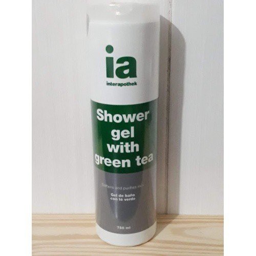Gel Tắm IA Interapothek Shower Gel With Green Tea 750 ml - Tây Ban Nha