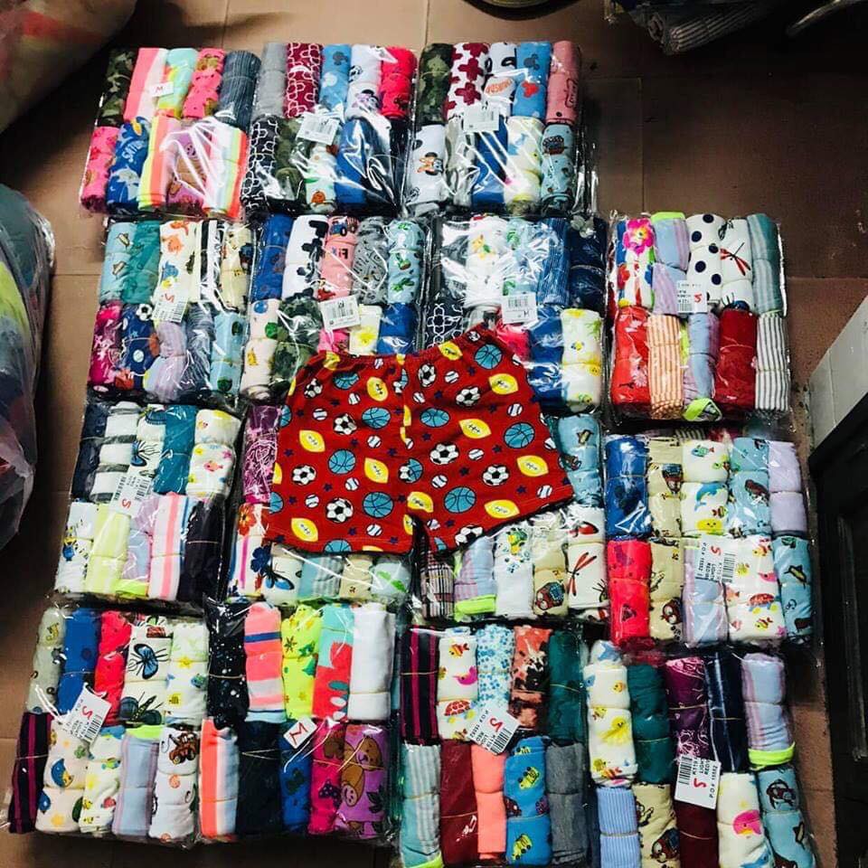 sỉ lô 100 quần cotton cho bé trai be gai