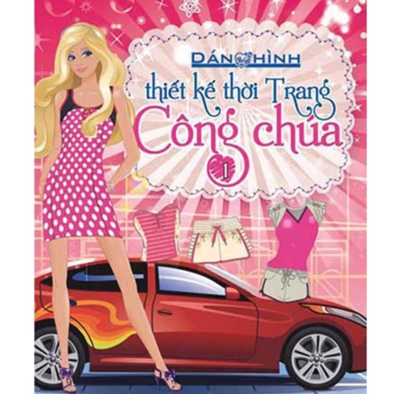 Sách-Dán hình thiết kế thời trang công chúa