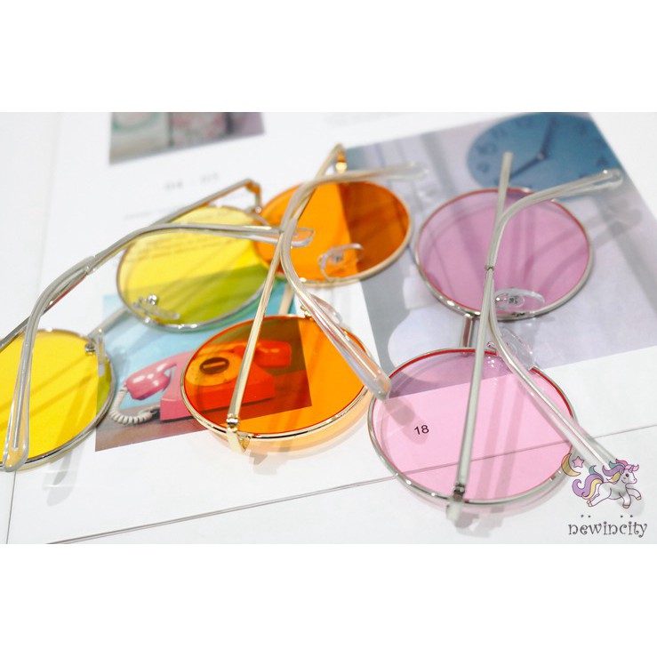 Kính mát gọng kim loại phong cách cổ điển dành cho bé