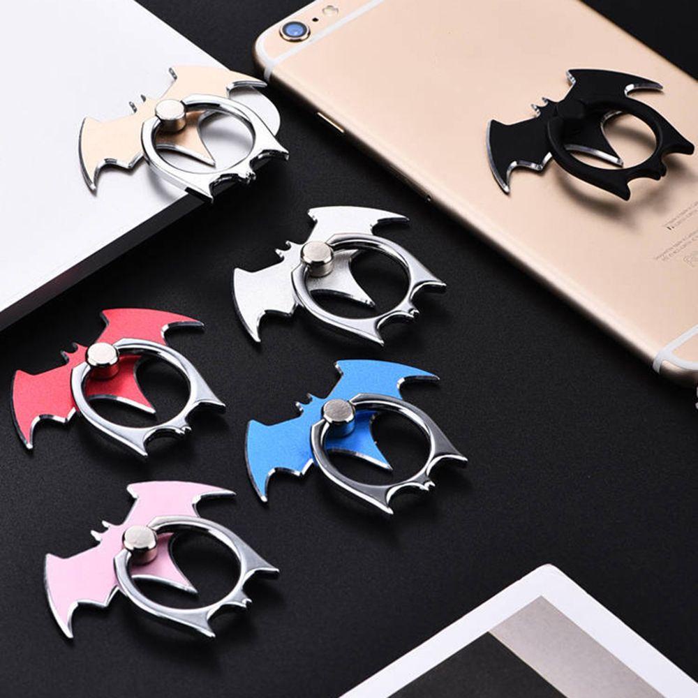 Giá Đỡ Điện Thoại Dạng Nhẫn Kim Loại Xoay 360 Độ Hình Dơi Độc Đáo