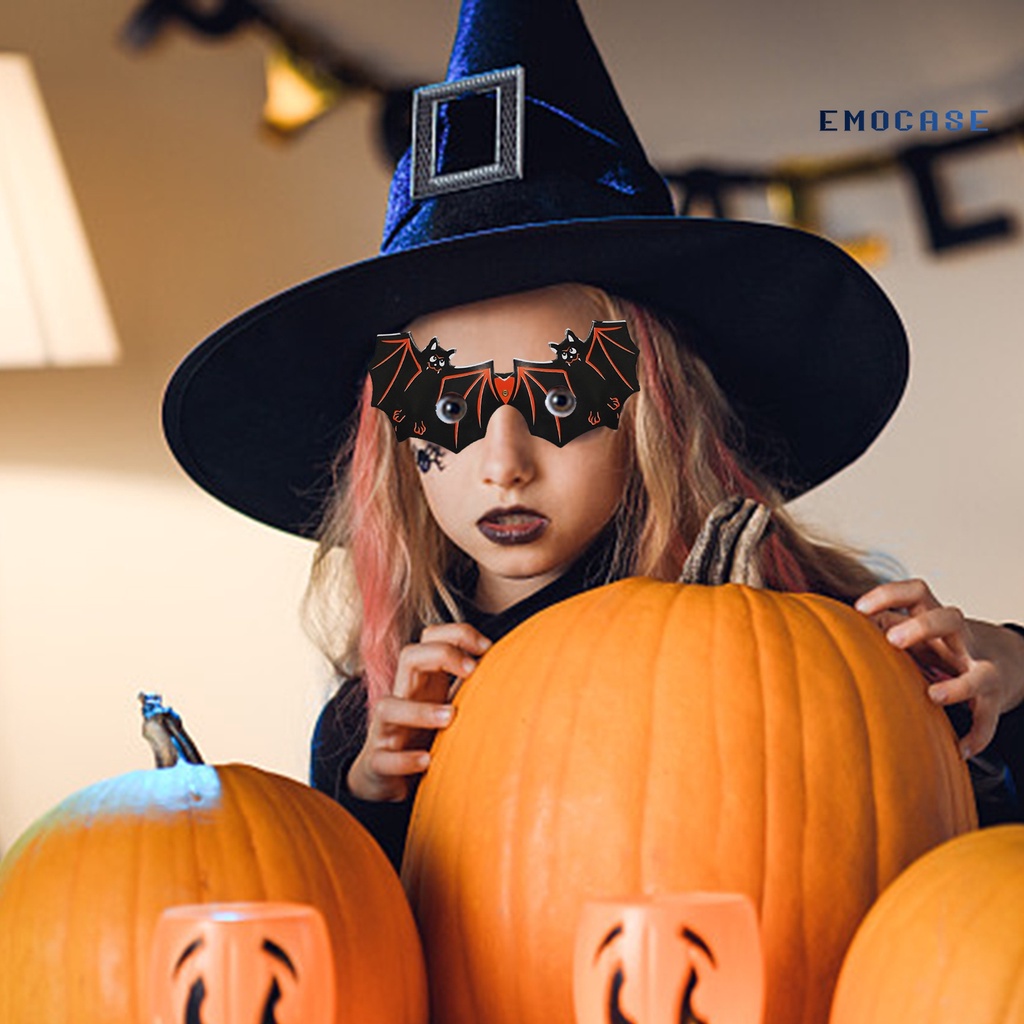 1 Cặp Mắt Kính Dây Thun Phối Ren Hình Bí Ngô Halloween Dễ Thương Cho Bé