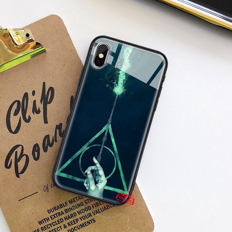 Ốp điện thoại mặt kính hình Harry Potter 149C cho iPhone XS Max XR X 11 Pro 7 8 6 6S Plus