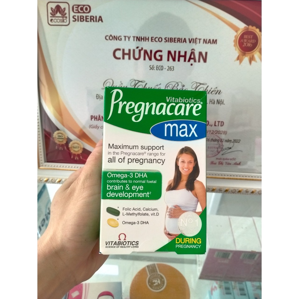 Pregnacare Max - Vitamin Tổng Hợp Cho Bà Bầu, Omega 3, DHA Bầu, Sắt, Vitamin D, Canxi