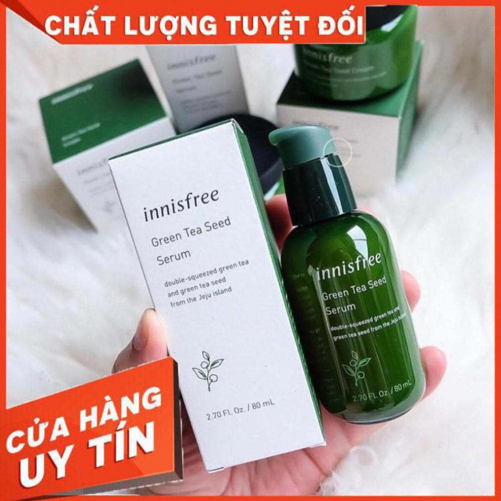 [ FREESHIP ] [ CHÍNH HÃNG ] - Serum innisfree Tinh chất dưỡng ẩm Green Tea Seed Trà Xanh Hàn Quốc 80ml