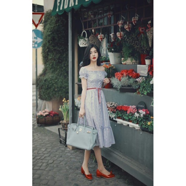 đầm maxi công sở shopeelive 390k | BigBuy360 - bigbuy360.vn