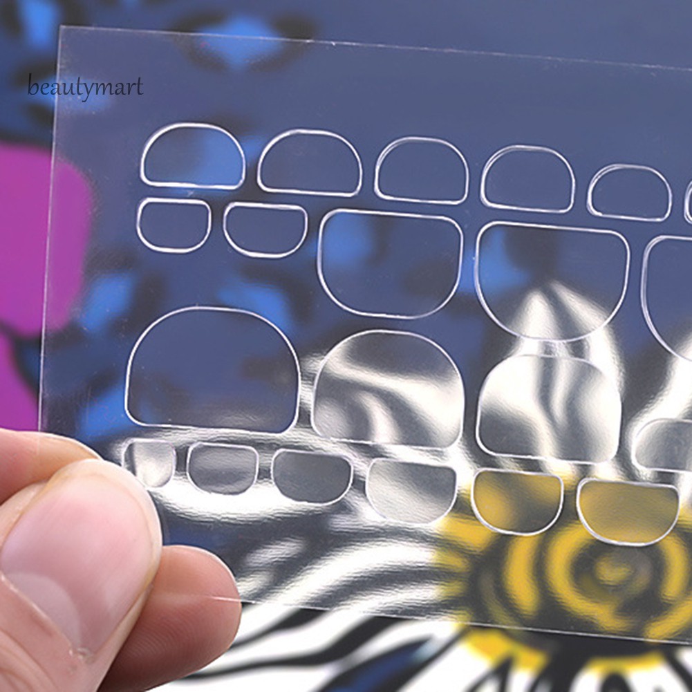 [Hàng mới về] Tấm 24 miếng băng keo 2 mặt trong suốt dán móng tay giả tiện dụng