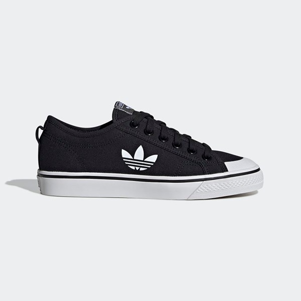 Giày sneaker nữ adidas Nizza Trefoil Black chính hãng