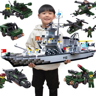 Giác ngộ tương thích với khối Lego, Đồ chơi bé trai tàu sân bay cỡ lớn Phantom Ninja quà tặng xếp hình Lego cho 6