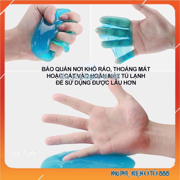 [Tặng Kèm Đơn 149k] Slime lau bụi bẩn bàn phím, ô tô silicon dạng túi