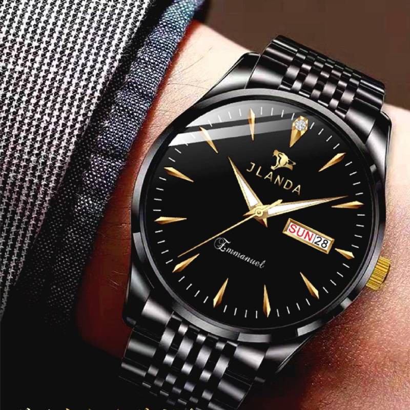 Swiss Automatic Mechanical Watch Men's Watch Korean-Style Simple Waterproof Luminous Double Calendar Fashion Mechanical Watch