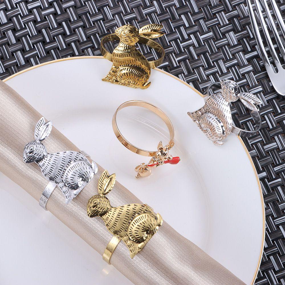 Nhẫn Giữ Khăn Ăn Hình Thỏ Phục Sinh