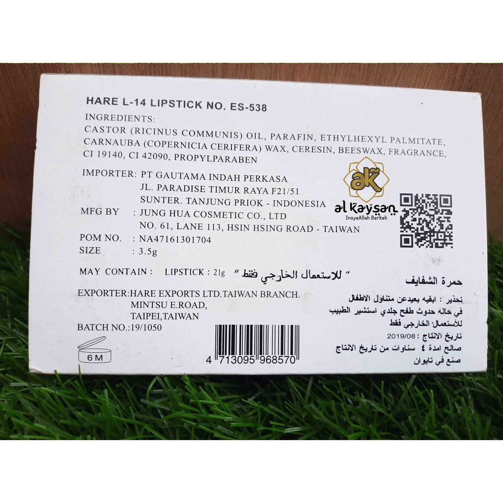 (hàng Mới Về) Son Môi Arab Hare 3.5 Chính Hãng Chất Lượng Cao | BigBuy360 - bigbuy360.vn