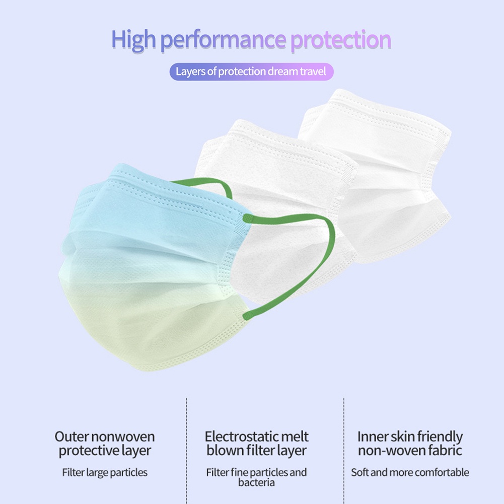 10 cái mặt nạ gradient khuôn mặt người lớn KF94 mặt nạ