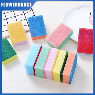 Bộ 10 Cọ Rửa Miếng Lót Bếp Giặt Vệ Sinh Miếng Bọt Biển Miếng Rửa Chén Miếng Lót Mềm Mại Dụng Cụ Cọ Dụng Cụ Nhà Bếp Magic Dishwash Bàn Chải Flowerdance