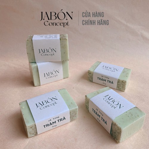 Xà Bông Handmade 80gram Bạc Hà và Tinh Dầu Tràm Trà Xà Phòng Hữu Cơ Giảm Mụn Thiên Nhiên Jabón Concept | BigBuy360 - bigbuy360.vn