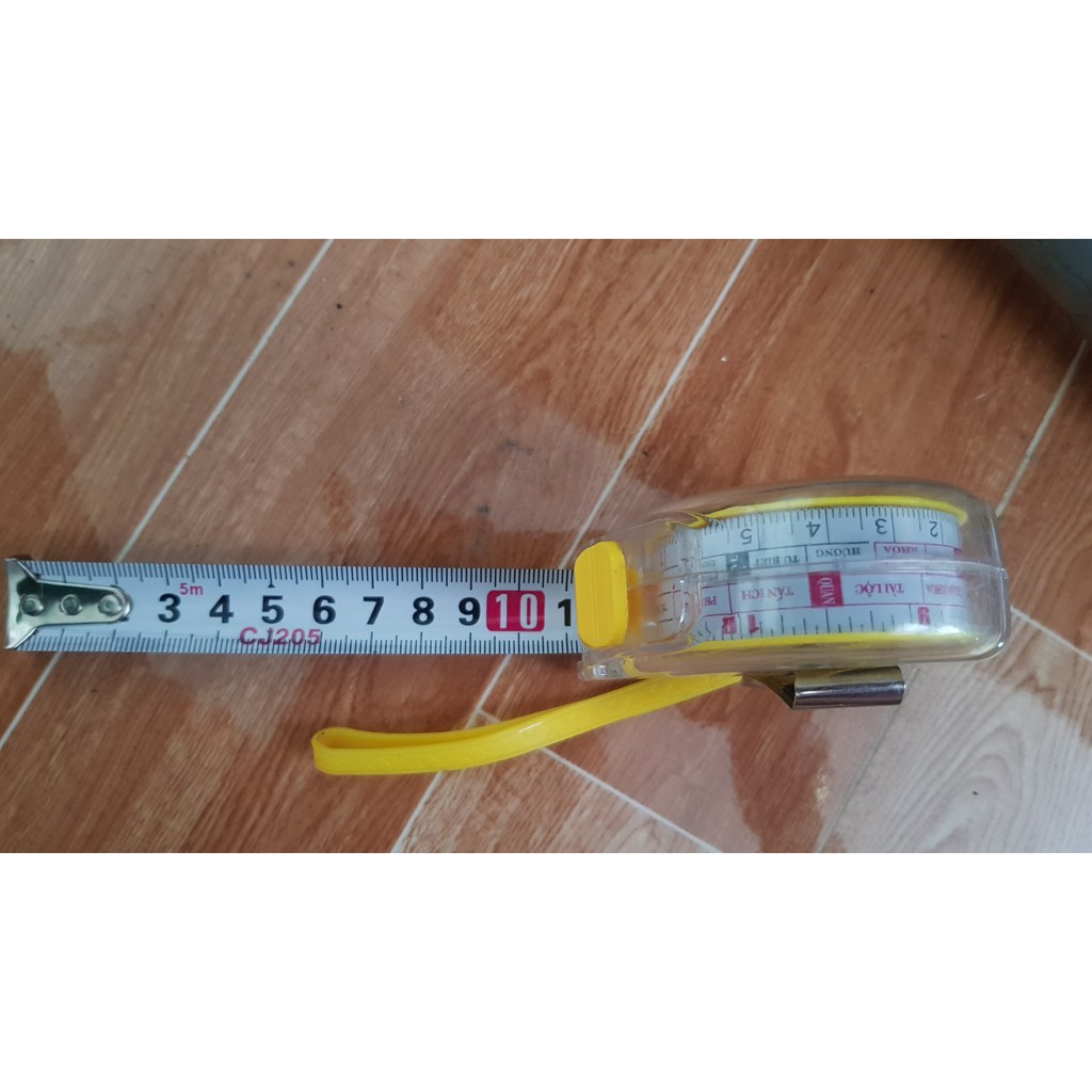 Thước Kéo Lỗ Ban 5M Lá Thép Vỏ Trong Suốt l AVy Shop