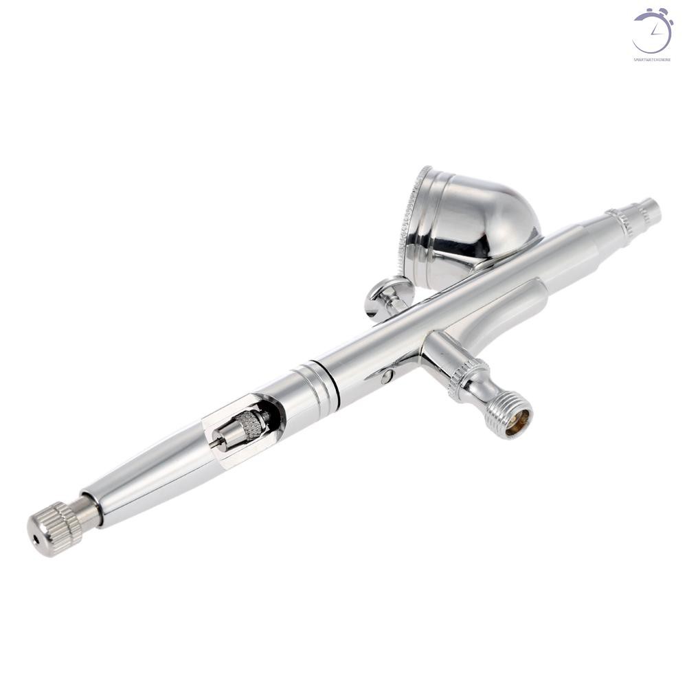 KKmoon Professional Gravity Feed Bộ đôi hành động Airbrush với ống để vẽ tranh nghệ thuật Hình xăm làm móng tay Mô hình phun sơn Air Brush Dụng cụ làm móng 0,2mm 0,3mm 0,5mm 7cc♠