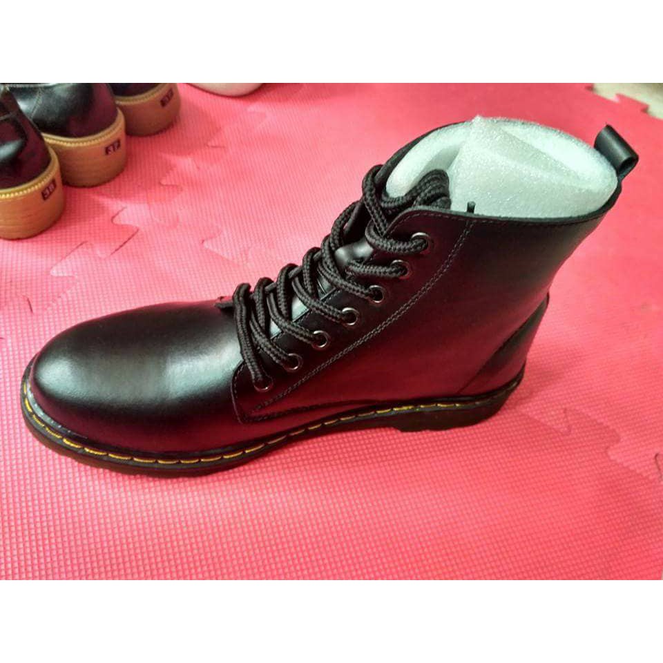 Giày Boots - Giày Dr Martens Da Bò -Bảo Hành 12 Tháng