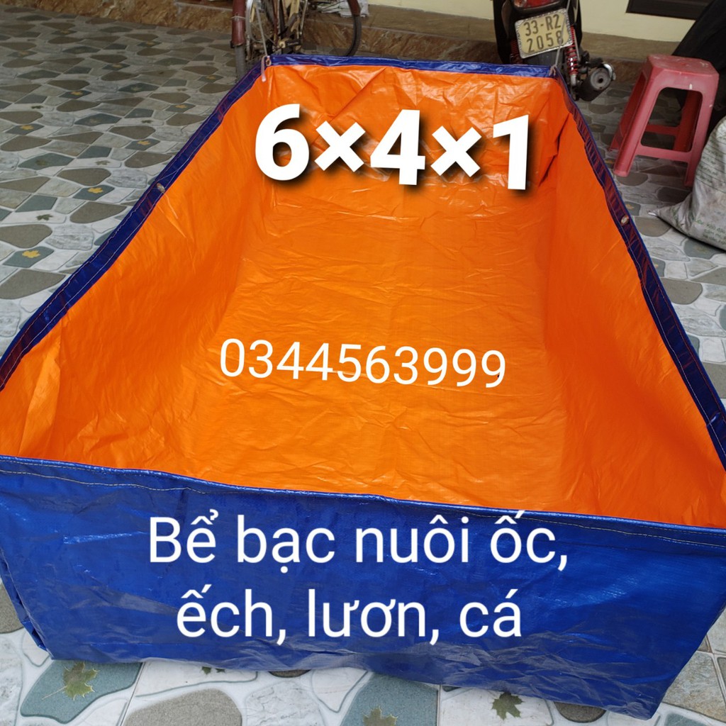 Bể Bạt Nuôi Ốc, Ếch , Cá, Lươn  5×2×1 - 6×2×1- đặt theo yêu cầu