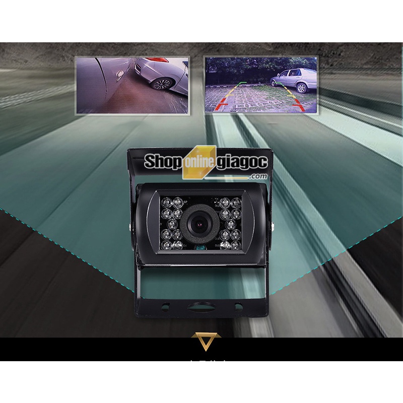 Combo Camera Lùi Chống Nước Gắn Xe Tải Màn Hình 5 Inch