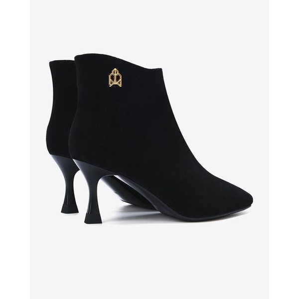Giày boot nữ Zuciani da lộn cao cấp thiết kế mũi nhọn gót cao  7cm thanh lịch - GZD65