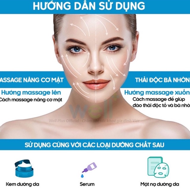 Quả cầu lạnh massage giúp tái tạo làm đẹp da, nâng cơ, làm sạch bã nhờn