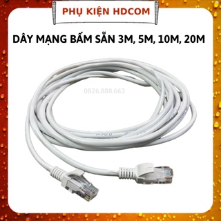 Dây mạng bấm sẵn 2 đầu cat5e 3m, 5m, 10m, 15m, 20m