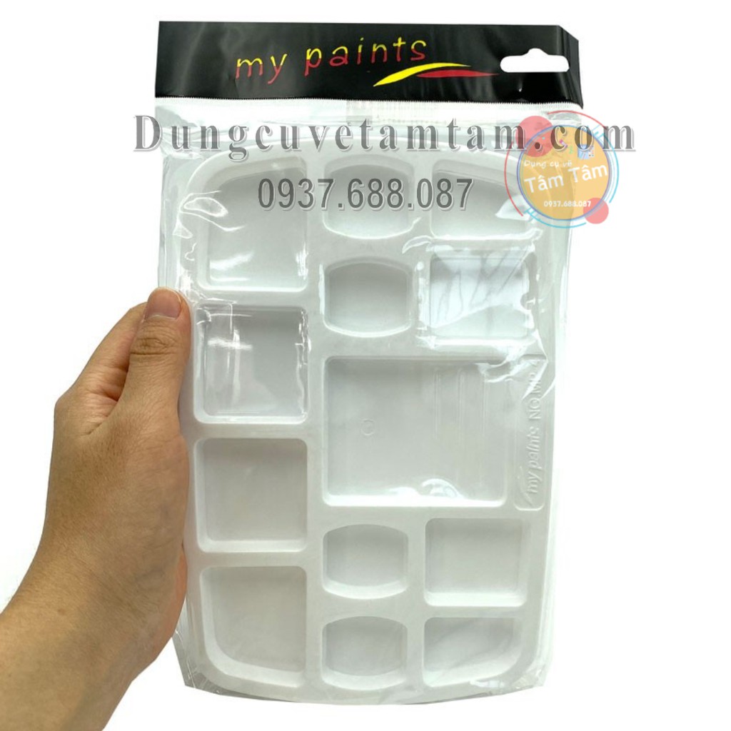 [ TÂM TÂM ]-Vĩ pha màu Mesa MP-03,MP-04, Khay Đựng Màu Vẽ Mesa MP-03,MP-04 (HÌNH CHỮ NHẬT)