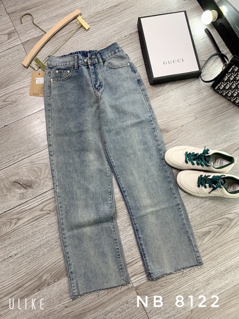 Quần jean baggy trơn lưng chun Q211 SUSTORE | BigBuy360 - bigbuy360.vn