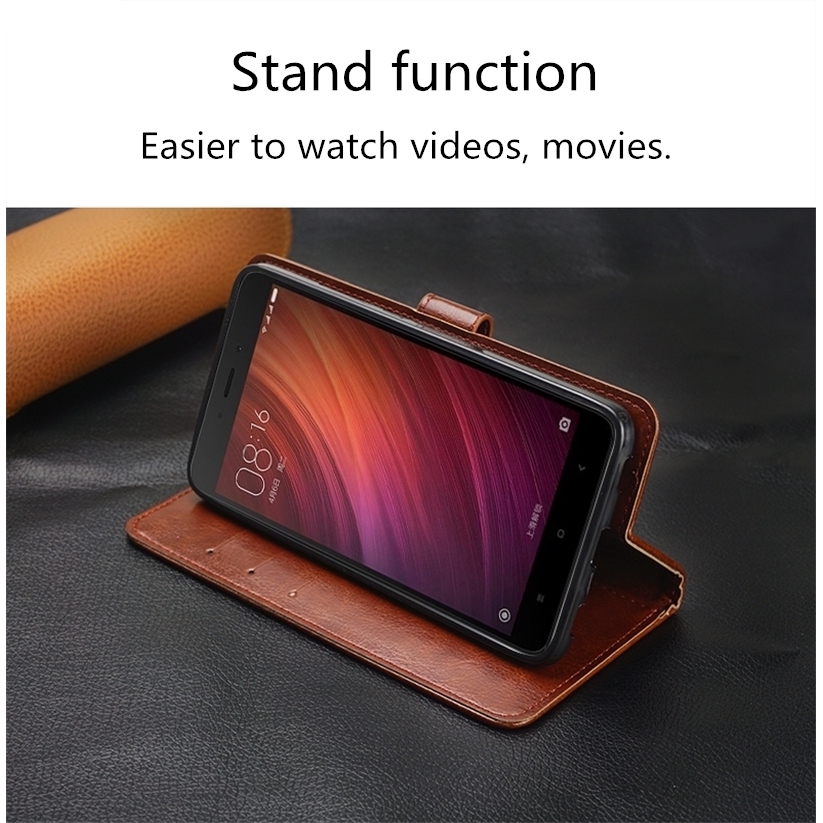 Bao da PU kèm ví nắp lật dành cho điện thoại Oppo A30 A33 A35 A37 A39 A57 A59 A53 | BigBuy360 - bigbuy360.vn