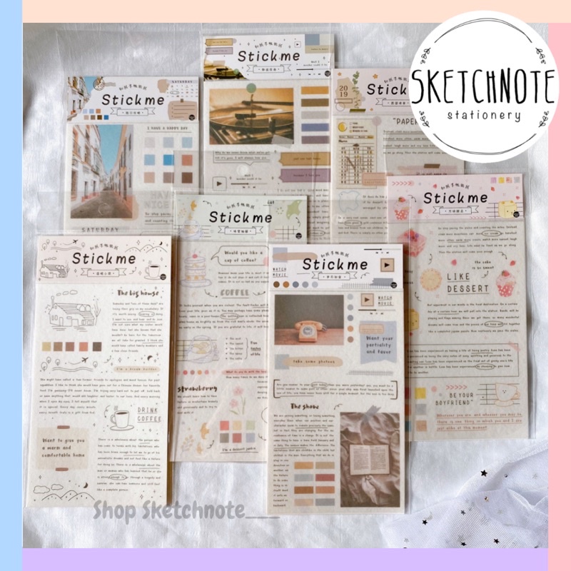 Sticker hình và chữ trang trí ST071