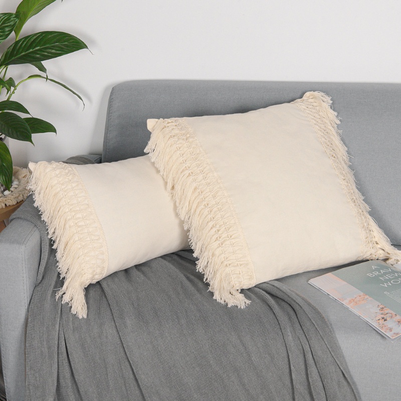 Vỏ Gối Sô Pha / Phòng Khách / Phòng Ngủ Có Tua Rua Kiểu Boho