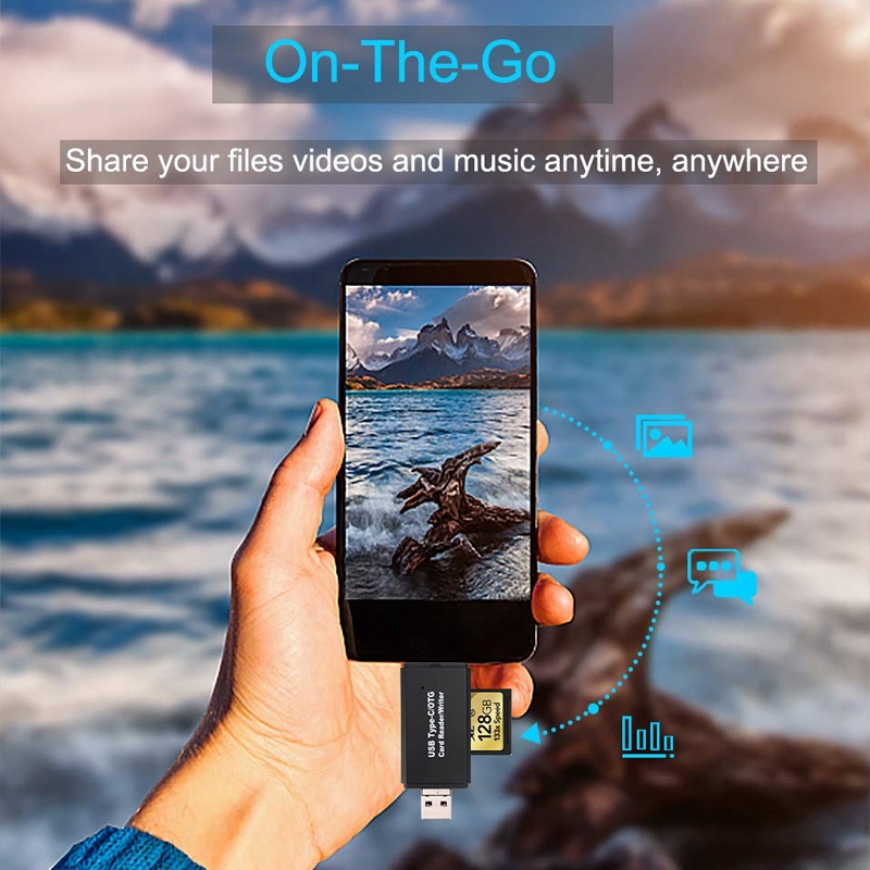 Đầu Đọc Thẻ Nhớ Micro USB/SD/TF/USB 4 Trong 1 Cho Điện Thoại Android/Máy Tính Bảng PC Xiaomi Huawei