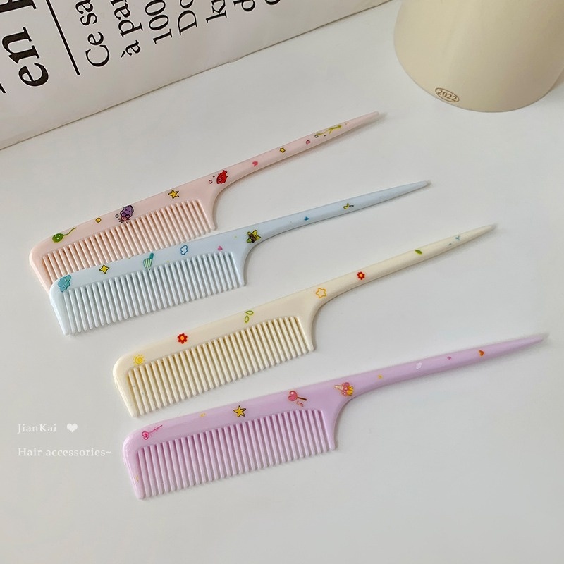 Lược Chải Tóc Đuôi Dài Chống Tĩnh Điện Thiết Kế Hình Hoạt Hình Đáng Yêu Cho Trẻ Em