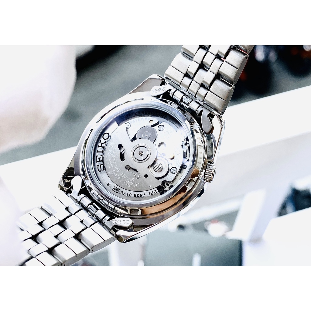 Đồng hồ nam dây thép Seiko Automatic SNK357K1