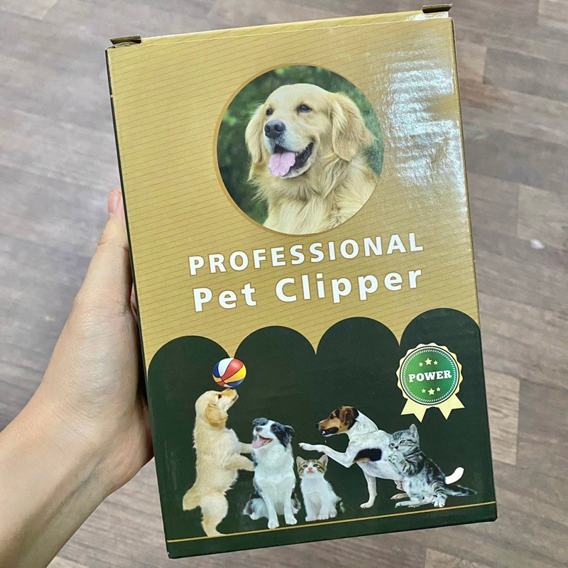 [ Hàng chính hãng ]- [Tông đơ Pet Grooming Clipper Kit cho thú cưng]