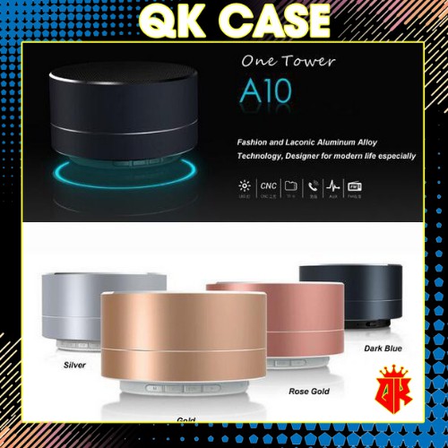Loa Bluetooth A10-Loa mini nhấp nháy-Vỏ Nhôm Di Động Hỗ-Trợ Thẻ Nhớ-âm thanh cực hay.