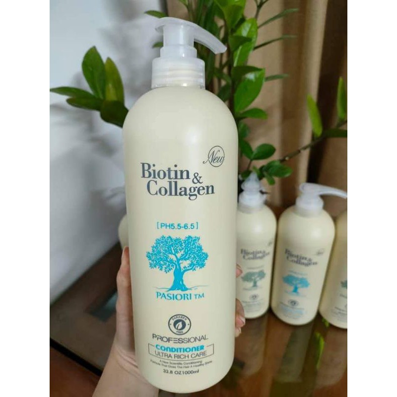 Cặp dầu gội + xả Biotin Collagen (1000ml/1 chai)