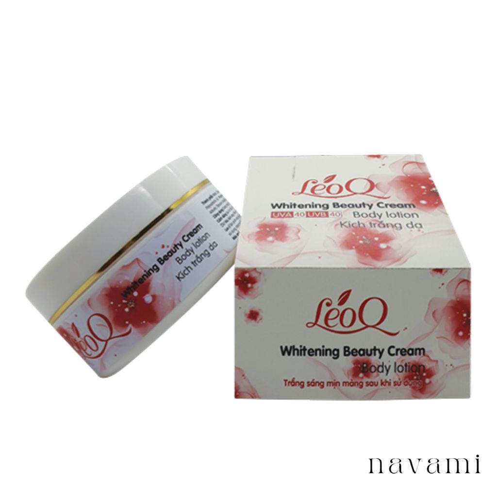 Kem body dưỡng trắng da toàn thân chống nắng LeoQ Whitening Beauty Cream 200ml