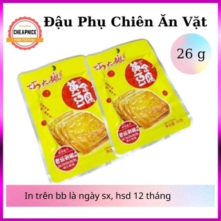 Đậu hủ chiên tứ xuyên, 26g, hsd 12 tháng- đồ ăn vặt trung quốc.