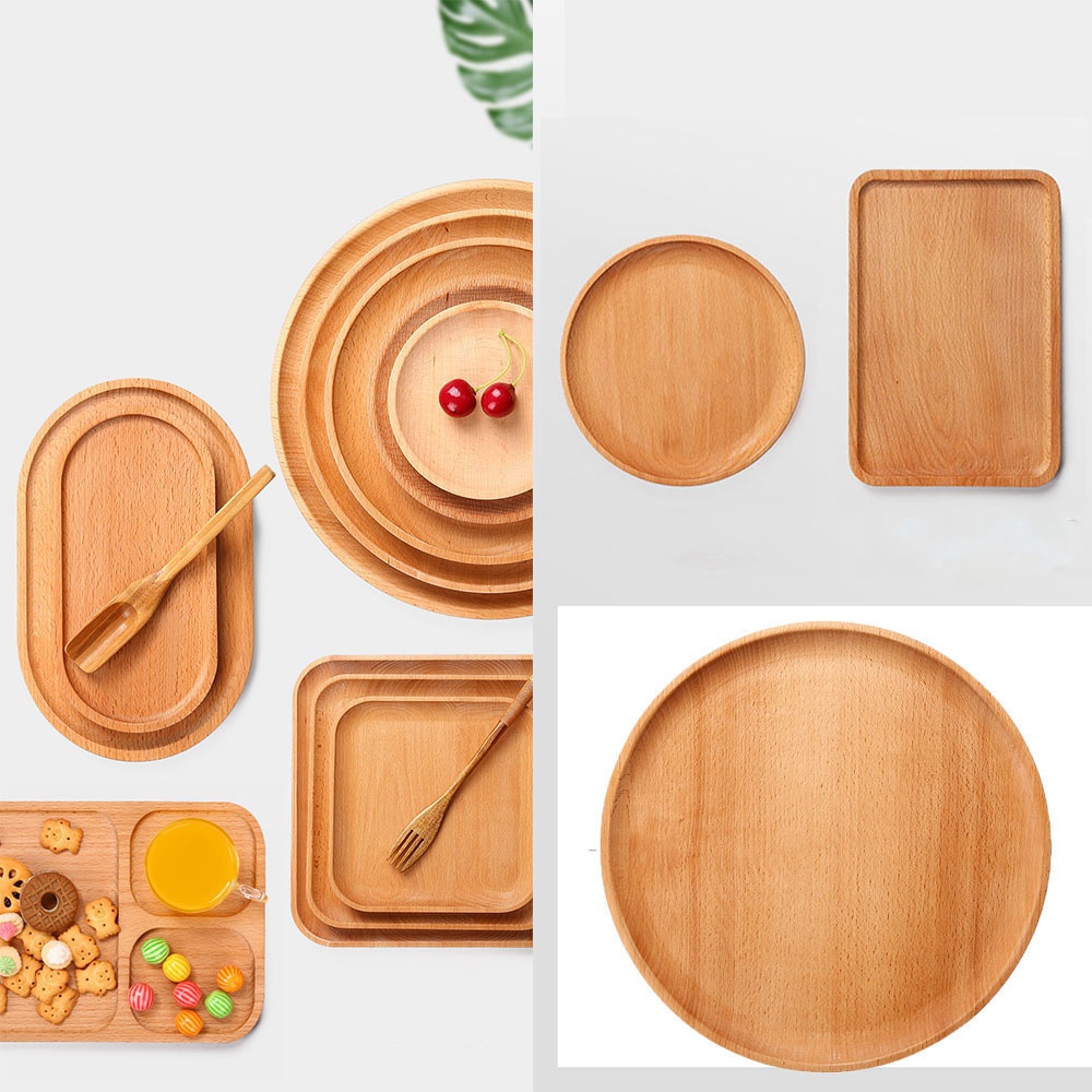 CONOPERYKhay phục vụ  bằng gỗ tre hình chữ nhật đựng trà/ trái cây