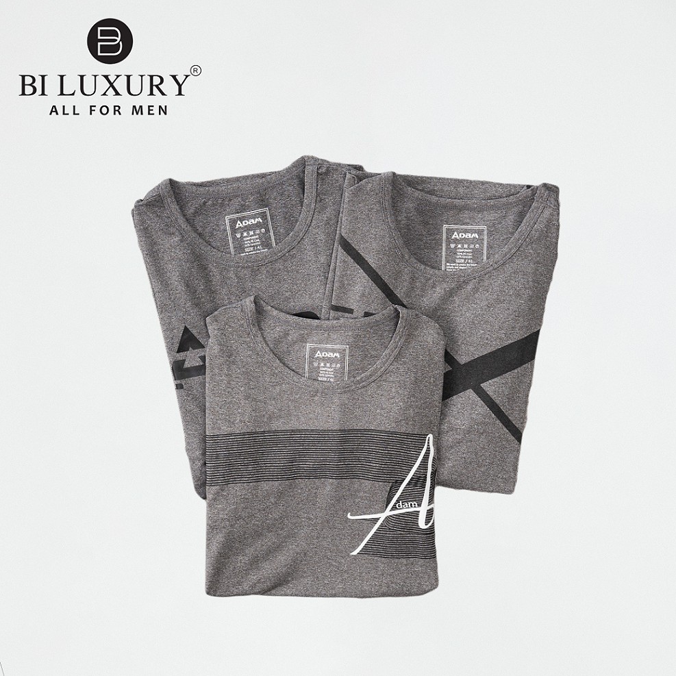 Áo phông họa tiết nam BILUXURY màu ghi sáng - APKH3 | BigBuy360 - bigbuy360.vn