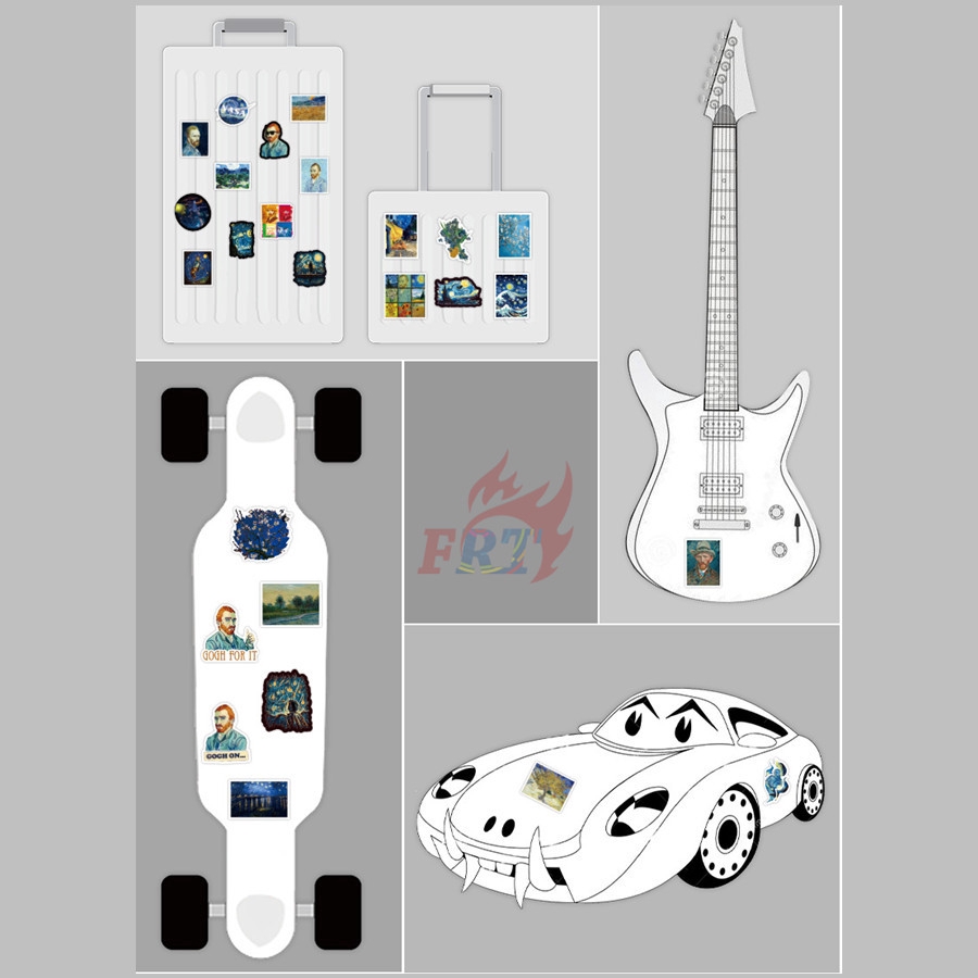 ❉ Vincent Willem van Gogh - Series 03 Stickers ❉ 50Pcs/Set DIY Fashion Decals Doodle Stickers