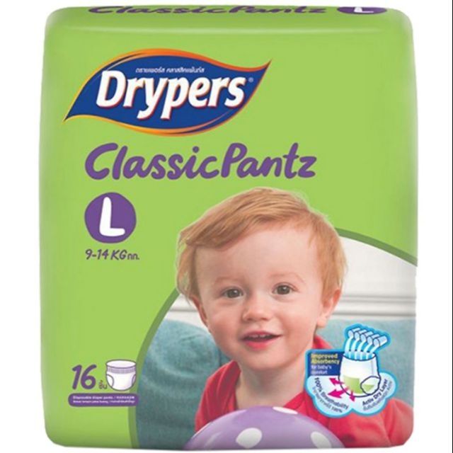 Tã Quần Drypers ClassicPantz L16/XL15(miếng)