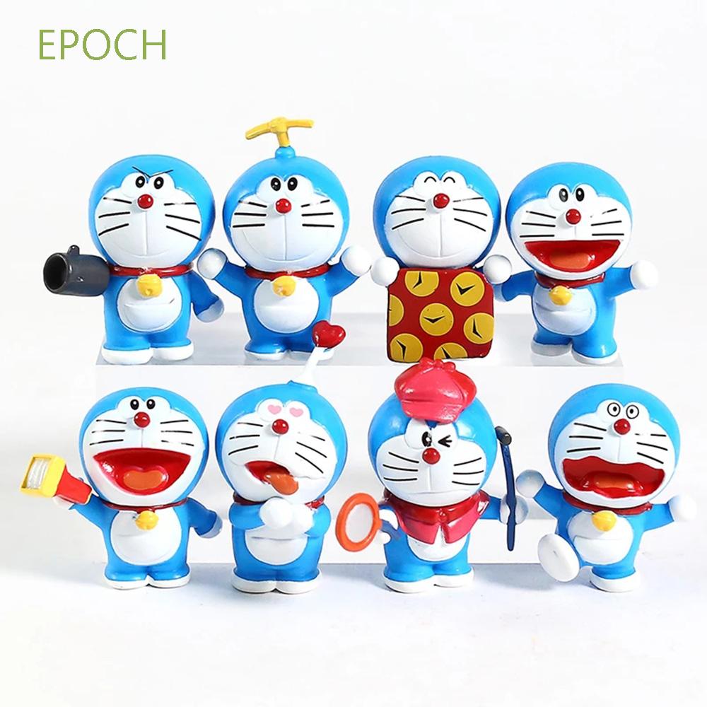 DORAEMON Epoch Set 8 Mô Hình Đồ Chơi Nhân Vật Hoạt Hình Doremon Mini Bằng Pvc