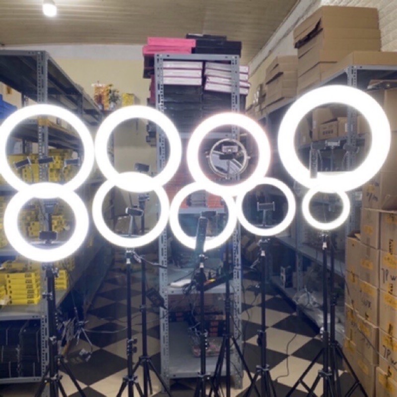 Đèn Livestream Bán Hàng 26cm 30cm 33cm 36cm Đèn Để Bàn Chuyên Dụng 3 Chế Độ Cao Cấp Hỗ Trợ Chụp Ảnh Trang Điểm