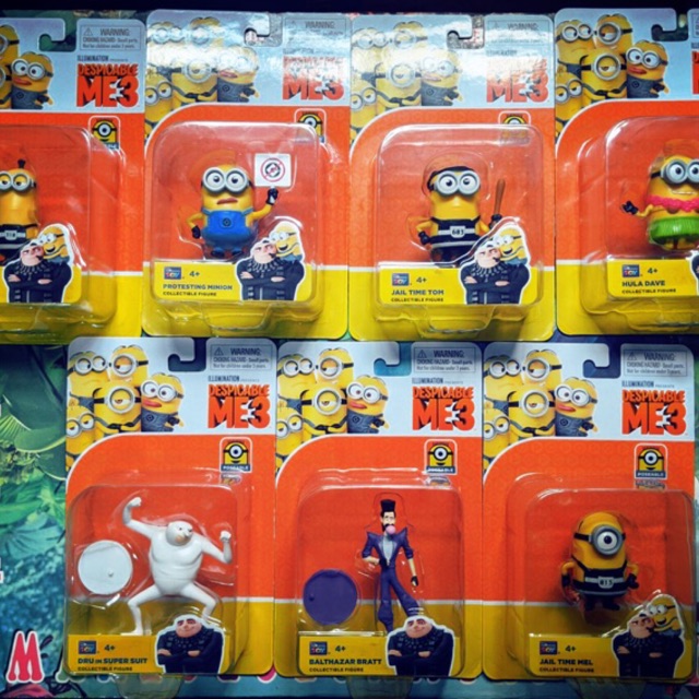 Combo 3 Đồ chơi Minion Bất Kỳ Đồ chơi Bộ Sưu Tập Minions Despicable Me 3 ( Kẻ Cắp Mặt Trăng 3) Nhựa An Toàn Hàng Nhập Mỹ