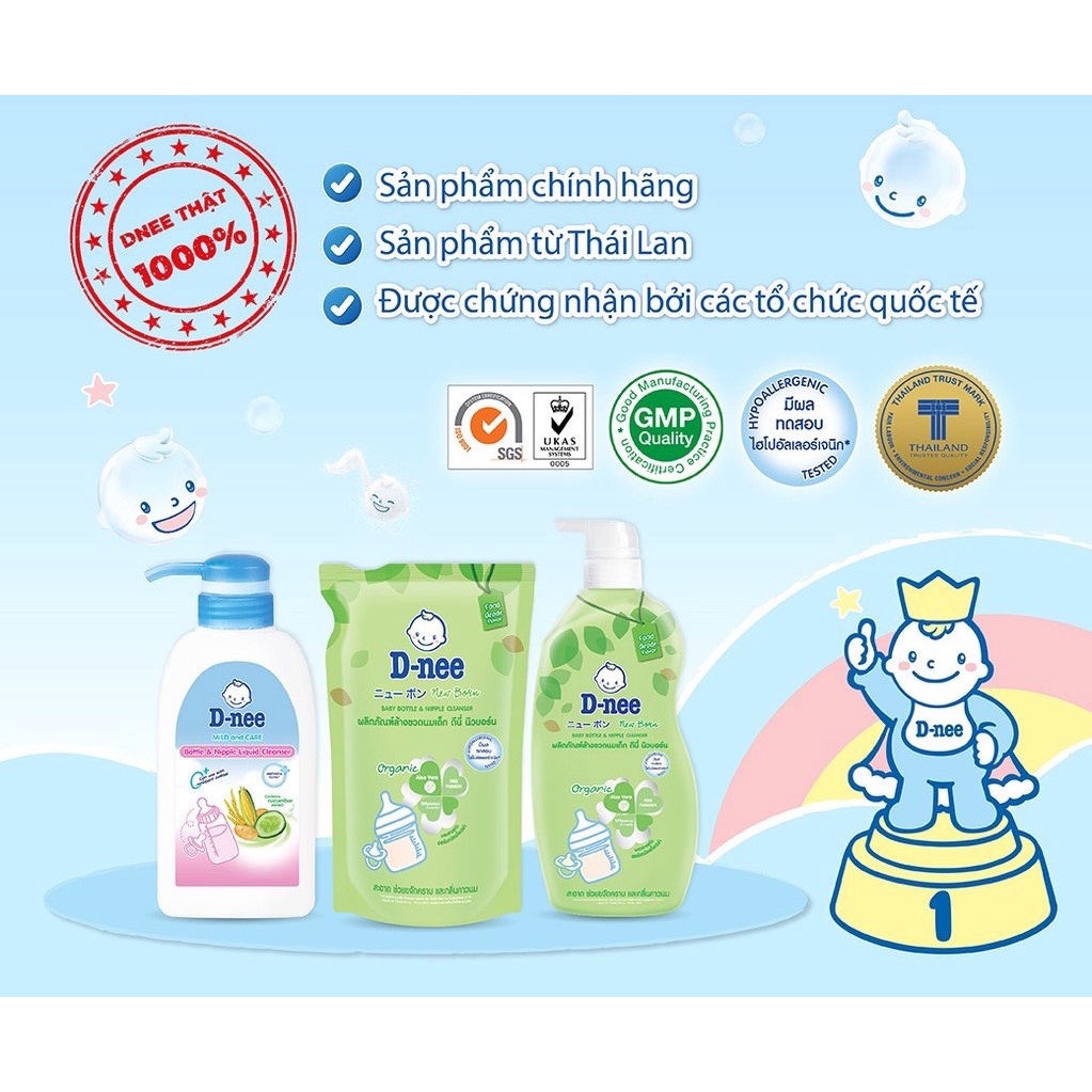 Nước rửa bình DNEE - 500ml/600ml/620ml (Chính hãng Công Ty Đại Thịnh)